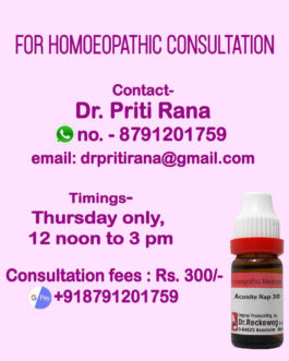 Homoeopathy Dr. Priti Rana