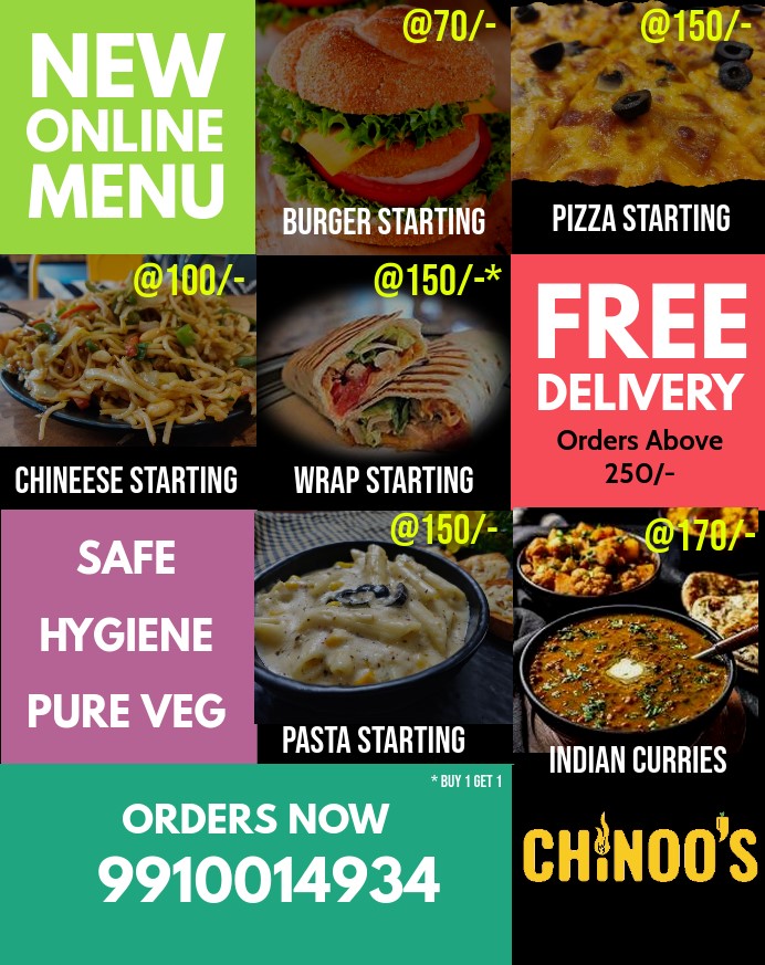 Online Menu, Only Delhi